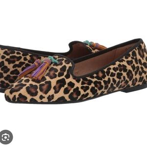 Hush Puppies Women's Multicolor Tassel Leopard Loafers